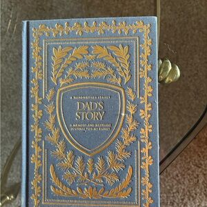 Dad's Story Memory Journal - Blue and Gold